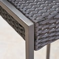 thumbnail image 6 of Kolton Outdoor 30 Inch Wicker Barstool, Set of 4, Dark Brown, 6 of 7