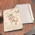 thumbnail image 4 of Tuohive Trifold TPU Stand iPad Case for Air 1/2 iPad 5th Generation/iPad 6th Generation 9.7in Auto Wake Sleep TPU Smart Stand Back Cover with Pen Slot,Pink Flowers, 4 of 12