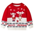 thumbnail image 5 of Kiijoy Christmas Sweater for Girls Cute Cartoon Long Sleeve Knit Pullover Top, Sizes 3-4, 5 of 8