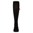 thumbnail image 4 of MeMoi Cotton-Rich Fancy Logo and Bow Trimmed Knee Sock - Girls - Female, 2, Brown, 4 of 11