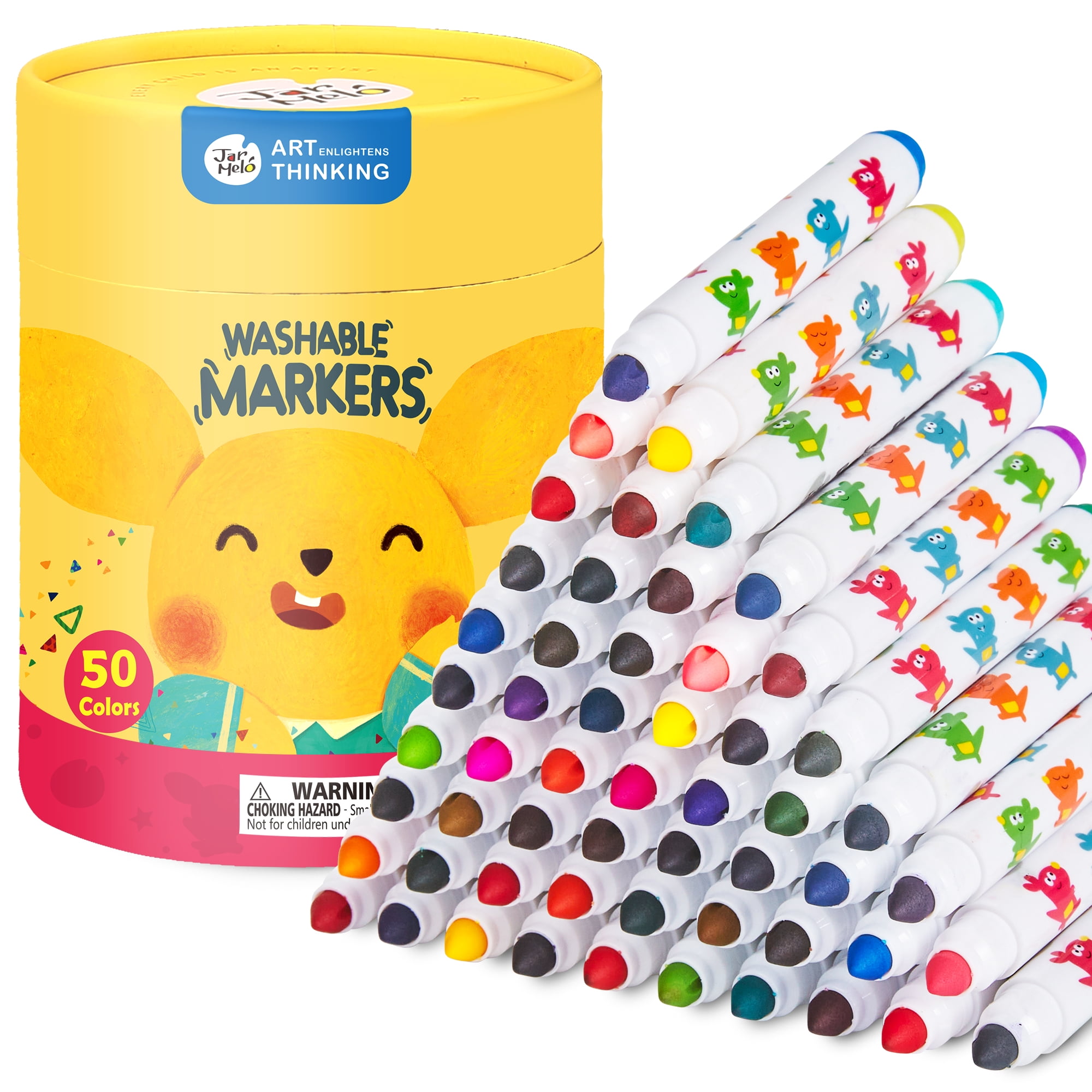  OMMO Washable Markers for Kids 18 Colors Art School Suppliers  for Toddler Coloring Drawing Markers Markers for Kids Homeschool Art  Supplies Safe and Non-Toxic for Toddlers (18 Colors) : Toys 