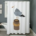 thumbnail image 3 of CafePress - Pier Gull - Unique Fabric Shower Curtain 70" x 72", 3 of 3