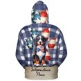 thumbnail image 2 of Patriotic Bernese Mountain Dog 4th of July Independence Paws All Over Print 3D Hoodie Unisex Merch Hoodies Berner Lover Gifts - 02010, 2 of 6