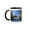 Black/White, variant on 3drose, Usa, Oregon, Lane County, Goodpasture Covered Bridge, Mckenzie River., 11oz Two-tone Red Mug