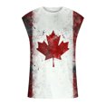 thumbnail image 4 of Camiseta sin mangas de cuello redondo para hombre, informal, a la moda, con estampado, sin mangas, deportiva, de poliéster, 4 of 5