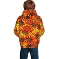 thumbnail image 6 of Kll Unisex Kids Boys Girls Hooded Pocket Pullover Hoodies-Sunflower, 6 of 9