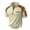 Khaki, variant on Quarter Zip Waffle Shirt for Men Mock Neck Standing Collared T-Shirt Lightweight Summer Pullover Tees Fashion Color Block Shirts Navy S