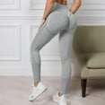 thumbnail image 1 of WILLBEST Pantalones de Yoga de Cintura Alta Sin Costuras para Mujer, Mallas de Entrenamiento Sin Transparencias, Antisentadillas, para Fitness, Correr, Ropa Deportiva, Mallas de Gimnasio Mediana, 1 of 3