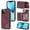 Winered, variant on SaniMore for iPhone 13 Pro Max 6.7" PU Leather Case RFID Blocking, Back Magnetic Button Flip Wallet Cover Built-in Card Slot & Multi-Angle Kickstand Ultra-Thin Full Body Protective Shell, Blue