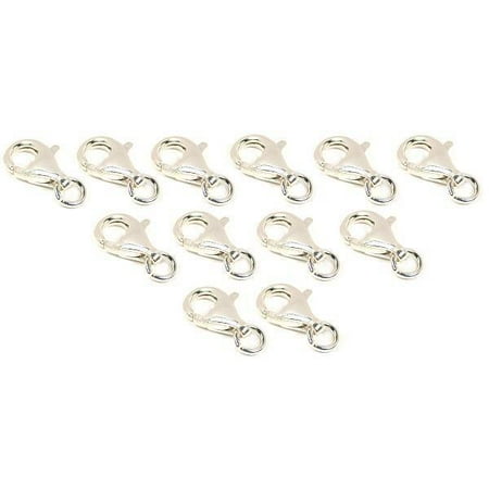- 12 Sterling Silver Clasps Lobster Claw Bracelet Parts