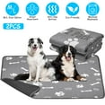 thumbnail image 6 of 2Pcs Washable Pee Pads for Dogs TeqHome Reusable Pet Training Pads Waterproof Non-Slip for Puppy Kittens Dogs Cats M, 6 of 11