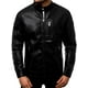 thumbnail image 1 of Chamarra Para Hombre Shendy Vendi Chaqueta Vinipiel Tipo Biker Negro Chica, 1 of 5