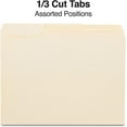 Staples File Folder, 1/3 Cut Tab, Letter Size, Manila, 500/Carton