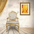 thumbnail image 3 of Renee 14x18 Gold Ornate Wood Framed with Double Matting Museum Art Print Titled - Umbrella IV, 3 of 4