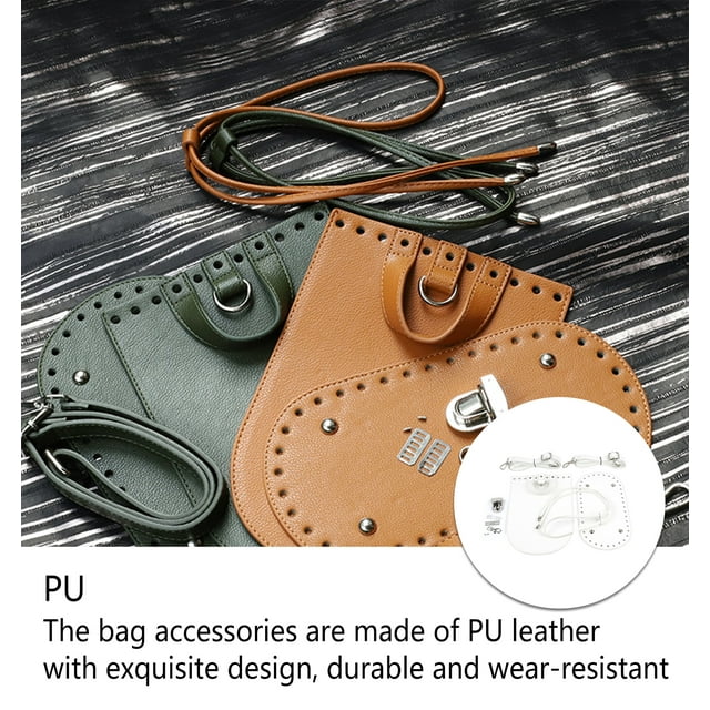 Handmade Waterproof Bag Bottom Base Anti-skidding Surface Handbag Shoulder Strap Stable Metal Buckle Bag Making Parts Backpack White