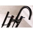 thumbnail image 3 of Kingston Brass KS8355DL Concord Freestanding Tub Faucet with Hand Shower, Oil Rubbed Bronze, 3 of 8