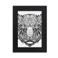 thumbnail image 1 of Strong Lion Animal Portrait Sketch Desktop Photo Frame Picture Display Art Painting Exhibit, 1 of 3