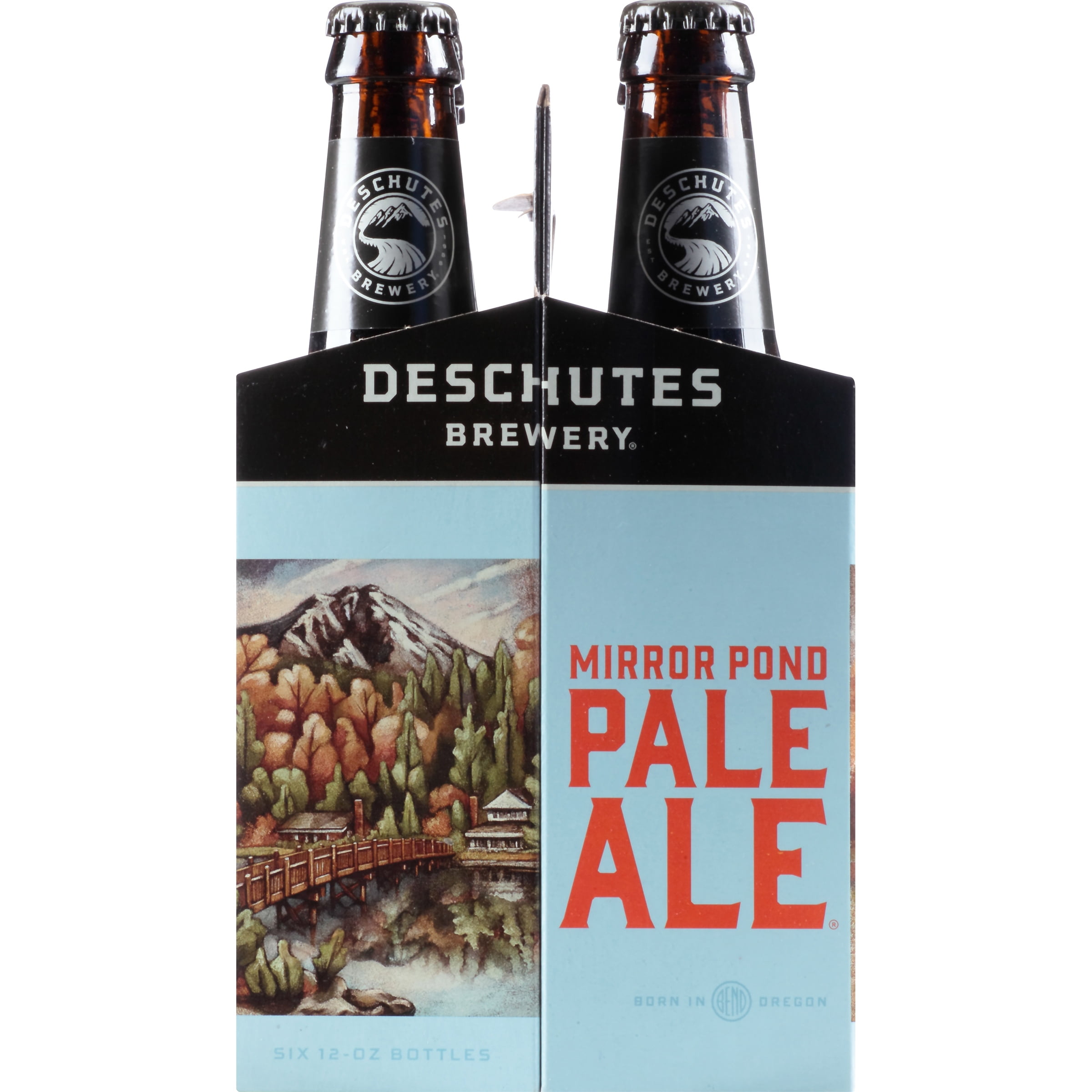 Deschutes Mirror Pond Pale Ale Craft Beer, 6 Pack, 12 fl oz Bottles, 5.0% ABV