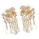 thumbnail image 3 of Pinza de Pelo de Flores Horquilla de Cabello con Cuentas Borlas de Perlas de dorado, 3 of 9