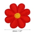 thumbnail image 2 of Uxcell Flower Iron-on Patches Embroidered Sew Flower Patch for Clothing Repair Backpack 3.54x3.54" 30 Pcs Red, 2 of 7