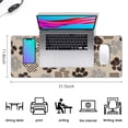 thumbnail image 5 of Long Mouse Pads for Desk,Paw Print Desk Mats on Top Of Desks, Desk Mouse Pad Extra Large with 3mm Non-Slip Base and Stitched Edge for Gaming,Office,Work,Home 31.5"x11.8", 5 of 6