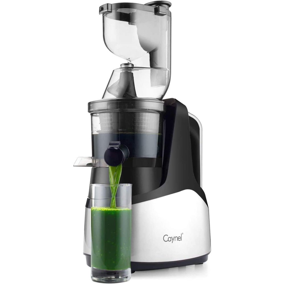 Caynel Slow Masticating Juicer Cold Press Extractor, Quiet Durable