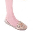 thumbnail image 3 of Sierra Socks Girls' Small Cable Pattern Opaque Nylon 2 Pair Pack Tights G12559 (Pink, XS (2-4 yrs)), 3 of 3