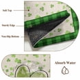 thumbnail image 6 of St. Patrick's Day Area Rugs 6'x9', Washable Small Throw Rugs for Kitchen Dining room, Spring Lucky Shamrock Retro Green Plaid Indoor Outdoor Rug Non-Slip Low Pile Carpet Runner Reversible Floor Mats, 6 of 8