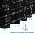 thumbnail image 6 of Math Equations Geometry Black Pattern Shower Curtain 72"x84" ,Bathroom Decorative Shower Curtains Set with 12 Hooks,Modern Waterproof Washable Shower Curtain, 6 of 6