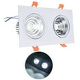 thumbnail image 2 of Lámpara de techo para dormitorio, 2x7W COB Downlight 6000K Lámpara de techo Downlight ajustable Funcionalidad de alta precisión, 2 of 12