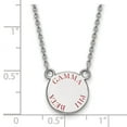 thumbnail image 2 of 925 Sterling Silver Rh-plated LogoArt Gamma Phi Beta Sm Enl Pend With Necklace; for Adults and Teens; for Women and Men, 2 of 2