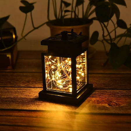

amousa Classic Solar LED Candle Light Outdoor Hanging Smokeles Lamp Warm White