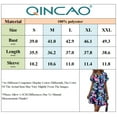 thumbnail image 5 of QINCAO Womens Dresses Button-Down Floral Printed Summer Casual Loose Shirt Dress S-XXL, 5 of 5