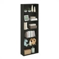 thumbnail image 4 of Furinno JAYA Simply Home Free Standing Adjustable 6-Tier Open Storage Bookcase, Espresso, 4 of 6