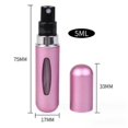 thumbnail image 5 of BR Mini botellas portátiles de Perfume de viaje, 5 uds., recargables y sin olores, fáciles de usar e impermeables, 5ml, 5 of 5