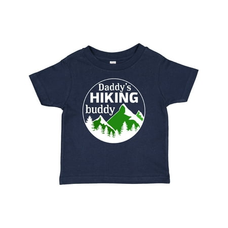 

Inktastic Daddy s Hiking Buddy with Mountains and Trees Boys or Girls Baby T-Shirt