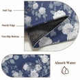 thumbnail image 6 of Spring White Floral Area Rugs 5'x7', Washable Small Throw Rugs for Laundry Room Playroom, Navy Blue Farmhouse Vintage Flowers Indoor Outdoor Rug Non-Slip Low Pile Carpet Runner Reversible Floor Mats, 6 of 8
