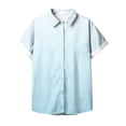 thumbnail image 5 of mfyjkho Tops Para Mujer, Blusa Informal De Manga Corta Con Botones Y Bolsillo Para Mujer, Cómoda Y A La Moda Tops De Tallas Grandes Xxxxl, 5 of 5