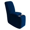 thumbnail image 1 of Funda de sofá reclinable elástica de terciopelo ULTICOR, azul marino, 1 of 3