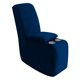 thumbnail image 1 of Funda de sofá reclinable elástica de terciopelo ULTICOR, azul marino, 1 of 3