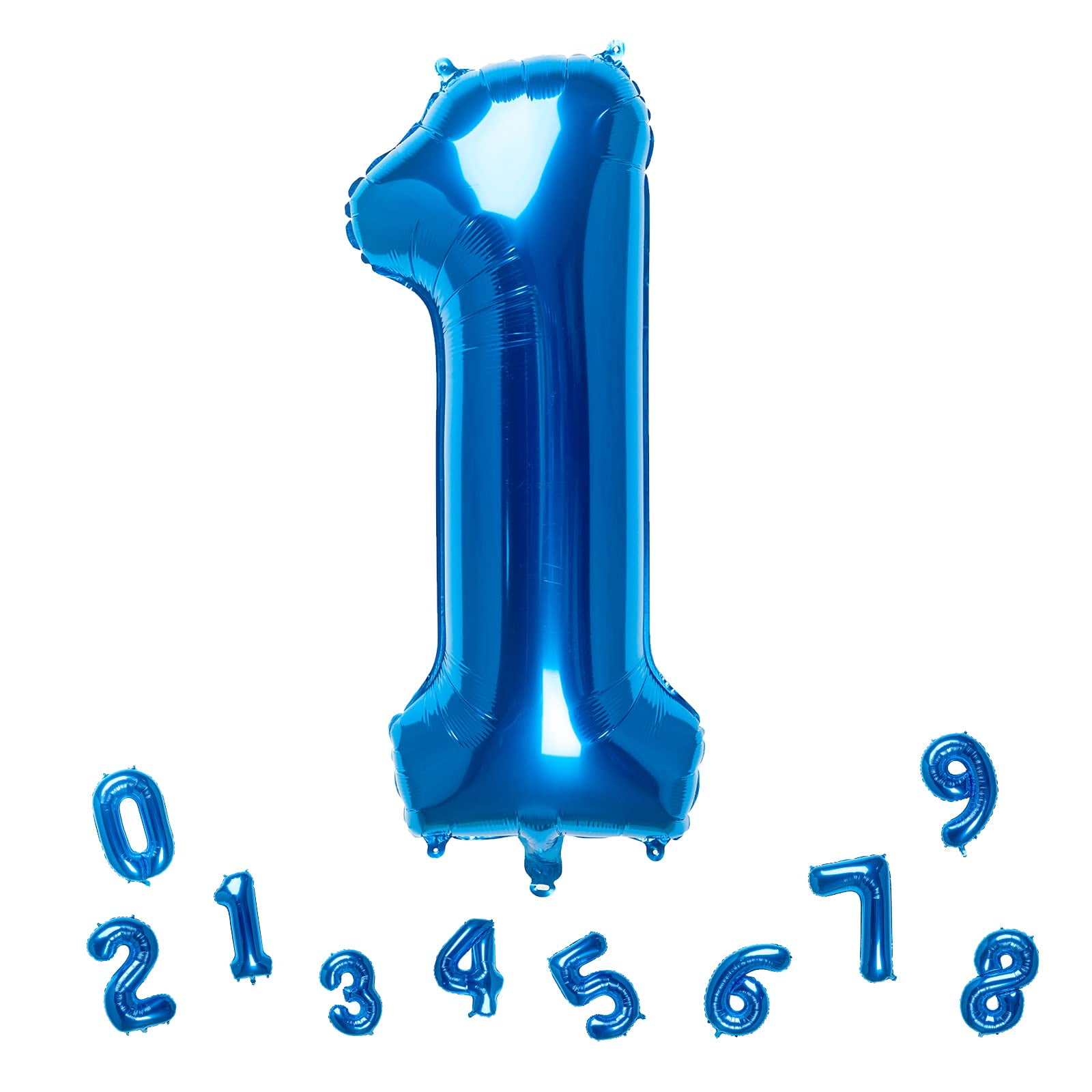 32 Inch Blue Number 1 Balloons Foil Ballon Digital Birthday Party