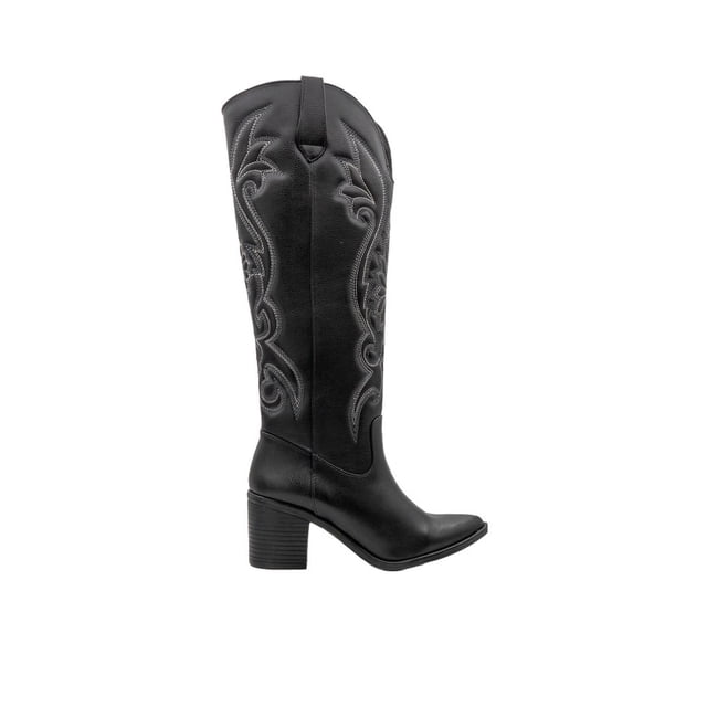 Botas Vaqueras Mujer Kipon Vestir Casual Tacon negro 25