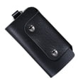 thumbnail image 3 of PU Leather Car Key Chain Keys Holder Pouch Case Organizer Bags For Car Accessories Black, 3 of 4