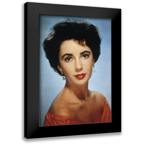Hollywood Photo Archive 11x14 Black Modern Framed Museum Art Print Titled - Elizabeth Taylor