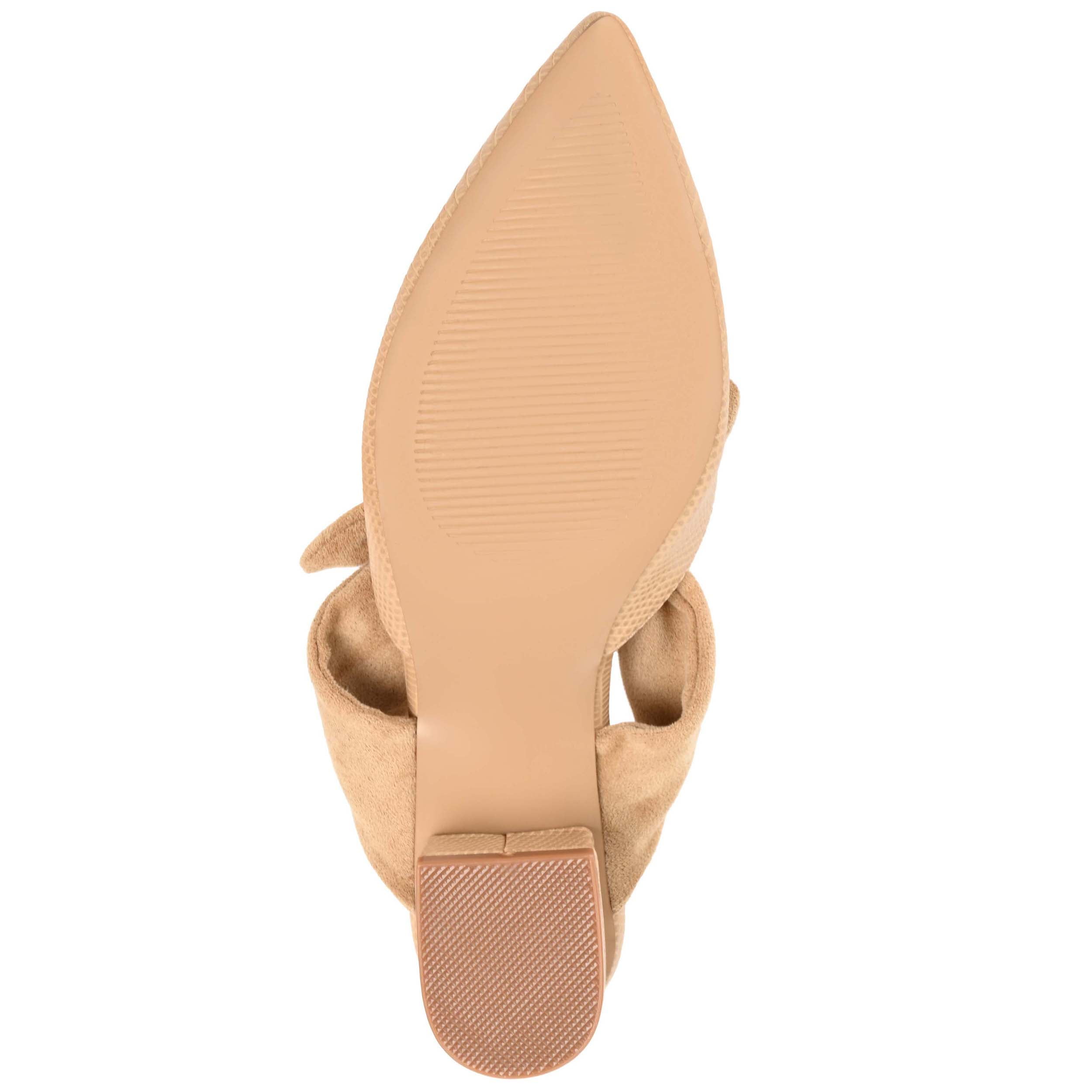 Journee Womens Melora Slip On Pointed Toe Mules Flats