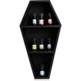 thumbnail image 2 of Manny's Mysterious Oddities Black Coffin Shelf - Spooky Gothic Decor for the Home-Floating Wooden Shelf for Wall or Table Top, 2 of 6