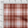 thumbnail image 2 of oneOone Cotton Cambric Maroon Fabric Check Plaid Diy Clothing Quilting Fabric Print Fabric By Yard 56 Inch Wide, 2 of 4