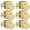 Gold, variant on 6 Pack Gold Interior Door Knobs, Passage Door Knobs for Closet and Hallways Keyless Non-Locking Doorknob Square Panel