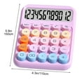 thumbnail image 6 of Hiroekza Mini 12-Digit LCD Basic Calculator - Perfect for School, Office & Home Use with Stylish Gradient Design Purple, 6 of 6
