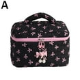 thumbnail image 5 of Cotton Quilted Makeup Bag,Cute Makeup Bag,Bow Travel Cosmetic Bag,Cosmetic Travel Bag,Travel Cosmetic Cotton Bag,Cute Cloth, 5 of 9